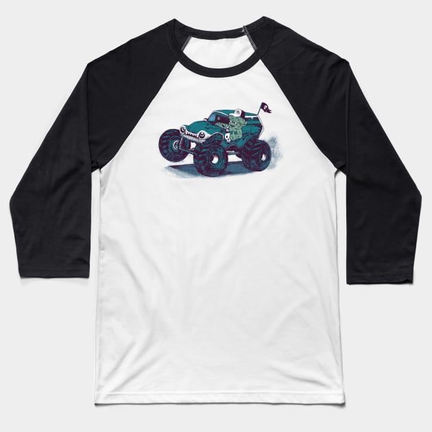 Monster Truck Baseball T-Shirt by Pixelmania